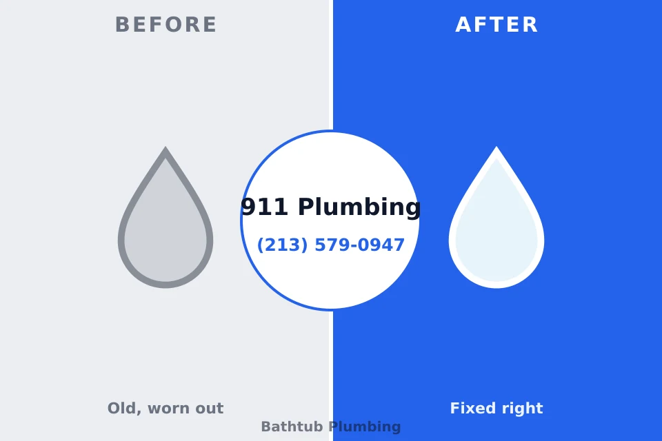 Before and after: plumbing company Spring Ridge, MD
